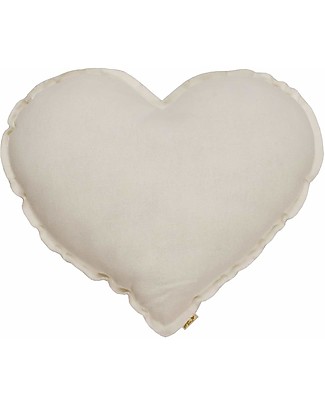 Numero 74 Heart Cushion Small - Natural Cushions