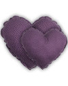 Numero 74 Heart Cushion Small - Purple with Beige Stars Cushions