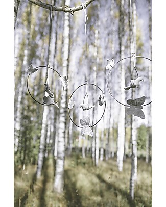 Numero 74 Home Decoration Bohemian Swing Mobile, Silver Grey Wall Decorations