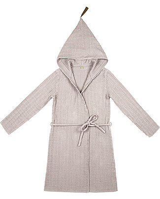 Numero 74 Joy Bathrobe Mum, Powder - 100% organic cotton gauze waffle Towels And Flannels