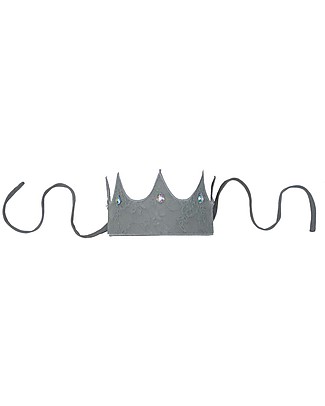 Numero 74 Lace Carolina Crown With Strass - Silver Grey Dressing Up & Role Play