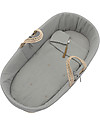 Numero 74 Linen Set for Moses Baby Basket - Silver Grey Cribs & Moses Baskets