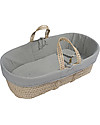 Numero 74 Linen Set for Moses Baby Basket - Silver Grey Cribs & Moses Baskets