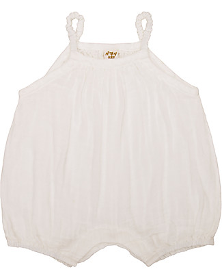 Numero 74 Lolita Romper Baby, Natural (9-12 months) - 100% organic cotton Short Rompers