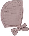 Numero 74 Lou Baby Bonnet, Dusty Pink (3-6 and 9-12 months) - 100% organic cotton Newborn Hats