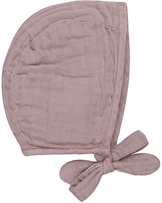 Numero 74 Lou Baby Bonnet, Dusty Pink (3-6 and 9-12 months) - 100% organic cotton Sunhats