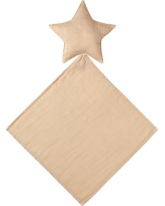 Numero 74 Lovely Star Doudou, Pale Peach - Organic cotton Doudou & Comforters