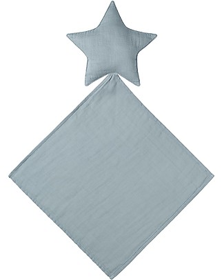 Numero 74 Lovely Star Doudou, Sweet Blue - Organic cotton Doudou & Comforters