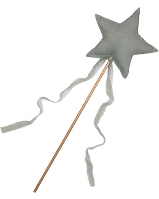 Numero 74 Luna Star Wand - Silver Grey Sparkling Tulle Dressing Up & Role Play