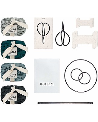 Numero 74 Macrame Kit Freedom, Ice Mix - All accessories and materials included! Art & Craft Kits