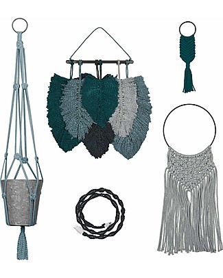 Numero 74 Macrame Kit Freedom, Ice Mix - All accessories and materials included! Art & Craft Kits
