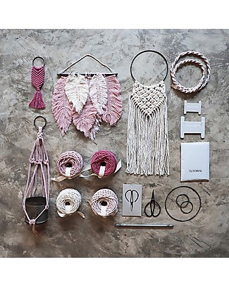 Numero 74 Macrame Kit Freedom, Spring Mix - All accessories and materials included! Art & Craft Kits
