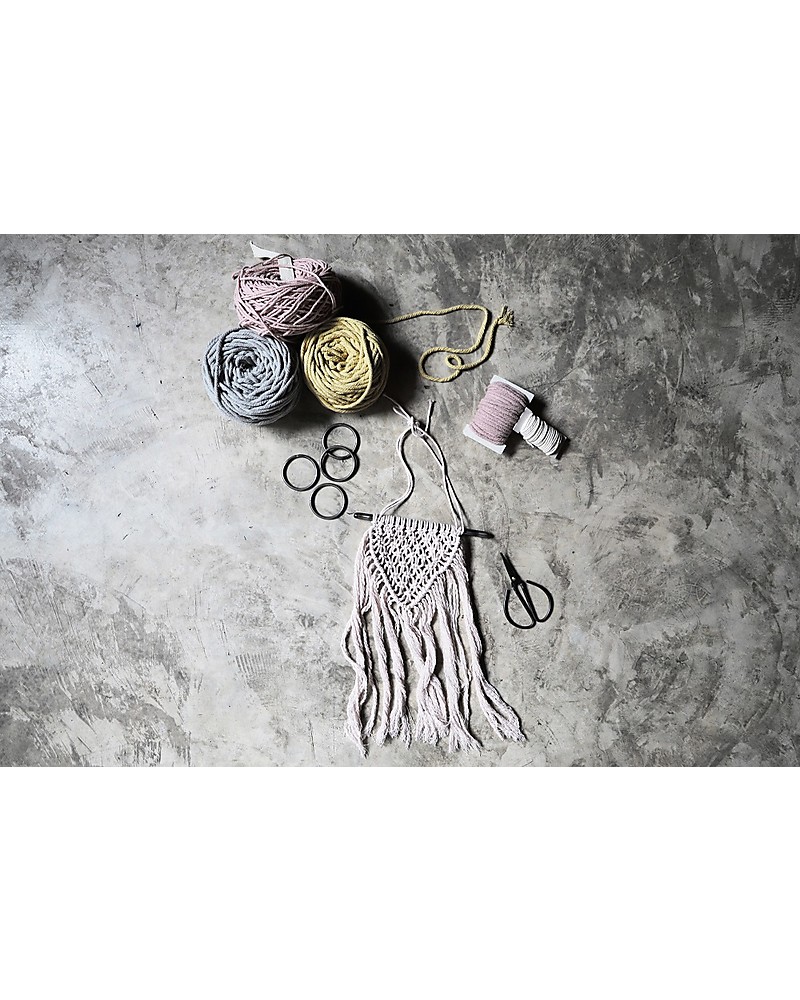 Numero 74 Macrame Kit Freedom, Whisper Mix - All accessories and materials  included! unisex (bambini)