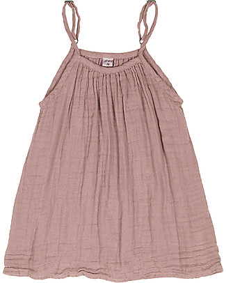 Numero 74 Mia Girl Dress - Dusty Pink - Cotton Muslin Dresses