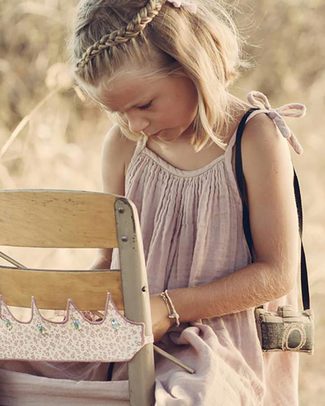 Numero 74 Mia Girl Dress - Dusty Pink - Cotton Muslin Dresses