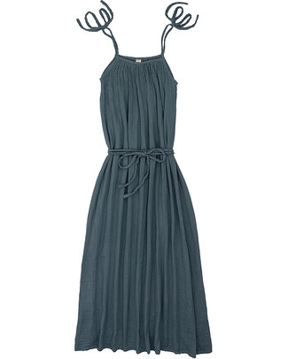 Numero 74 Mia Mum Long Dress - Ice Blue - Cotton Muslin Dresses