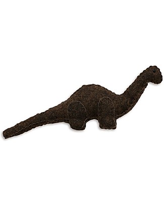 Numero 74 Mini fabric dinosaur, Brown Brontosaurus - Perfect party favour Party Favours