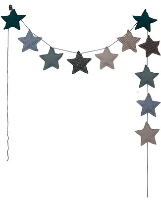 Numero 74 Mini Star Garland - Mix Blue/Green Bunting