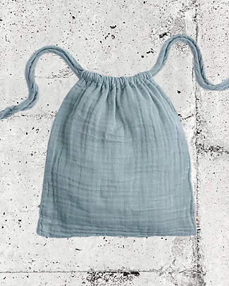 Numero 74 Nana Swaddle Bag - Sweet Blue - Gauze Cotton Kindergarten Backpacks