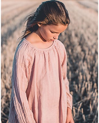 Numero 74 Nina Girl Dress, Dusty Pink (5-6 years) - Cotton Double Saloo Dresses