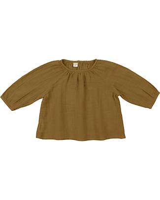 Numero 74 Nina Long Sleeve T-Shirt - Antique Bronze - 100% GOTS Organic Cotton Long Sleeves Tops