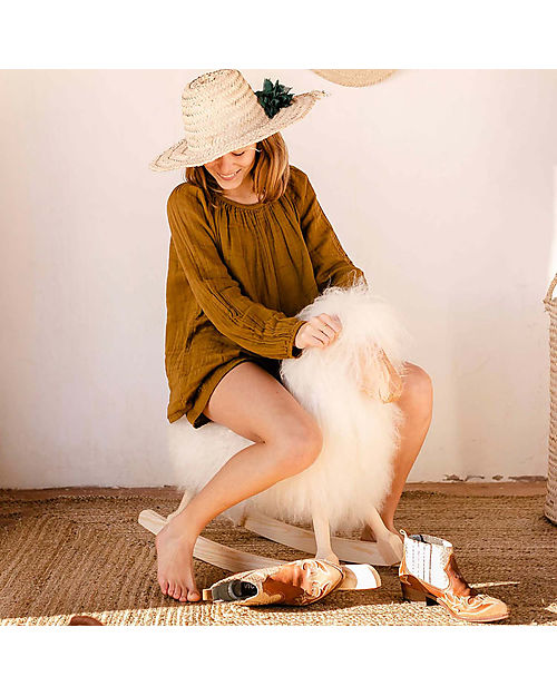 Numero 74 Nina Long Sleeve T-Shirt - Antique Bronze - 100% GOTS Organic Cotton Long Sleeves Tops