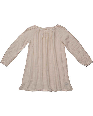 Numero 74 Nina Mum Tunic Short Dress, Powder - 100% Organic Cotton Muslin Dresses
