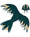 Numero 74 Phoenix Bird Wings - Teal Blue - 100% organic cotton Dressing Up & Role Play