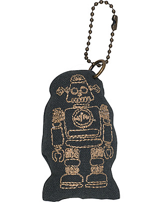 Numero 74 Robot Keychain - Dark Grey - Perfect Gift! Party Favours