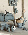 Numero 74 Small Rattan Basket, Sweet blue Storage organisers