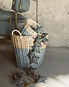 Numero 74 Small Rattan Basket, Sweet blue Storage organisers