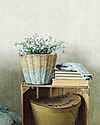 Numero 74 Small Rattan Basket, Sweet blue Storage organisers