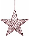 Numero 74 Star Lantern Macramé 50 x 50 cm - Dusty Pink - Metal and Cotton Wall Lamps