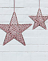 Numero 74 Star Lantern Macramé 50 x 50 cm - Dusty Pink - Metal and Cotton Wall Lamps
