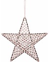 Numero 74 Star Lantern Macramé 50 x 50 cm - Powder - Metal and Cotton Wall Lamps