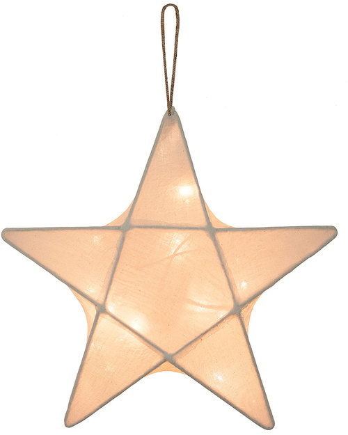 Numero 74 Star Lantern Small 30 x 30 cm - Natural - 100% Cotton Bedside Lamps