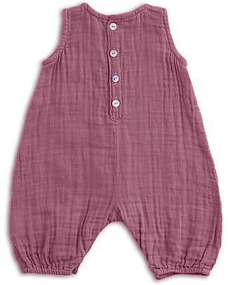 Numero 74 Stef Combi Baby One Piece, Baobab Rose - 100% cotton (9-12 months) Dungarees