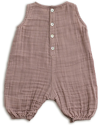 Numero 74 Stef Combi Baby One Piece, Dusty Pink - 100% cotton (9-12 months) Dungarees