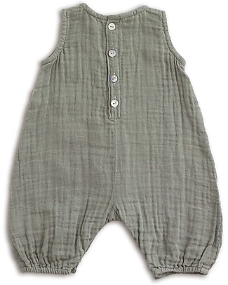 Numero 74 Stef Combi Baby One Piece - Silver Grey - 100% cotton (1-2 years) Dungarees