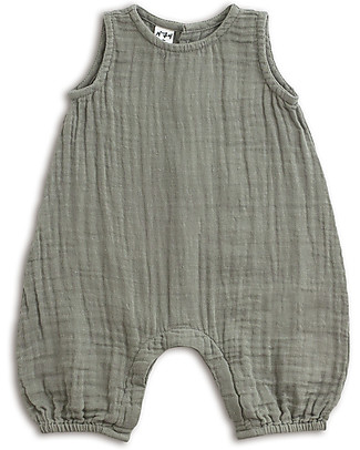 Numero 74 Stef Combi Baby One Piece, Silver Grey - 100% cotton (3-6 months) Dungarees