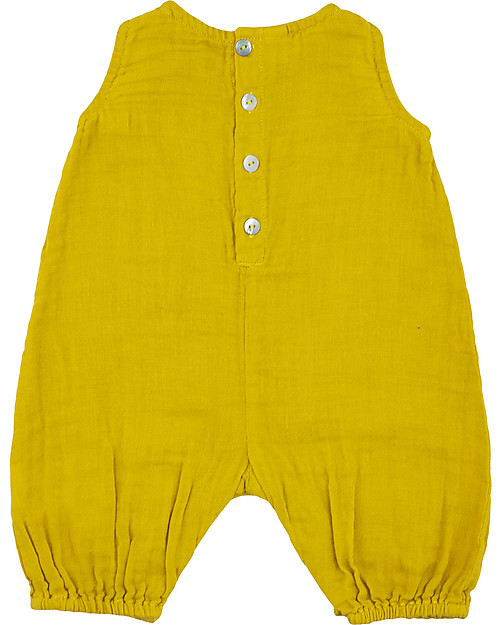 Numero 74 Stef Combi Baby One Piece, Sunflower Yellow - 100% cotton (3-6 months) Dungarees