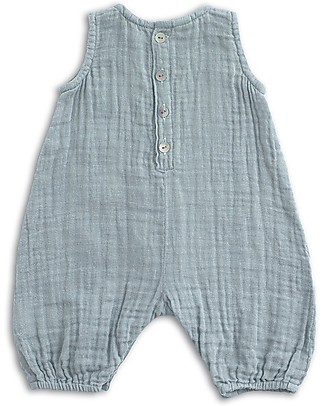 Numero 74 Stef Combi Baby One Piece, Sweet Blue - 100% cotton (9-12 months) Dungarees