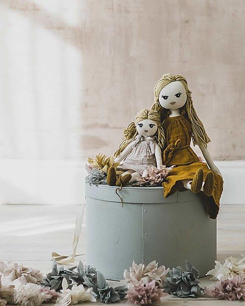 Numero 74 Stella Girl Fabric Doll, Powder - Handmade product, limited edition! Dolls