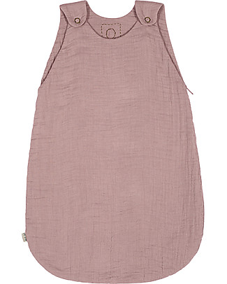 Numero 74 Summer Sleeping Bag, 9-18 months, Dusty Pink - 100% Cotton, 85cm Light Sleeping Bags