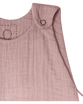 Numero 74 Summer Sleeping Bag, 9-18 months, Dusty Pink - 100% Cotton, 85cm Light Sleeping Bags