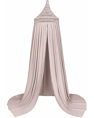 Numero 74 Tara Canopy with Hand-crocheted Top - Powder - Cotton Canopies