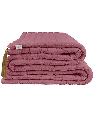 Numero 74 Tatami Quilt 65x110 cm - Baobab Rose - 100% organic cotton Muslin Swaddle