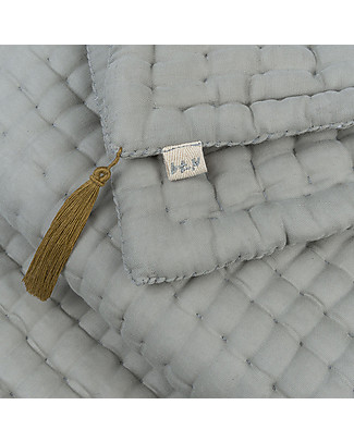 Numero 74 Tatami Quilt 65x110 cm, Silver Grey - 100% organic cotton - Limited edition! Mattresses