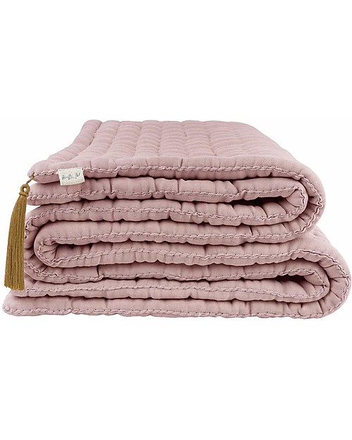 Numero 74 Tatami Quilt 90x180 cm - Dusty Pink - 100% organic cotton Duvet Sets