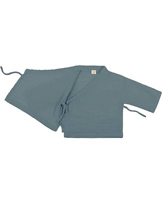 Numero 74 Theo Kimono - Ice Blue - 100% GOTS Organic Cotton Long Sleeves Tops